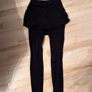Athleta leggings w attached skirt